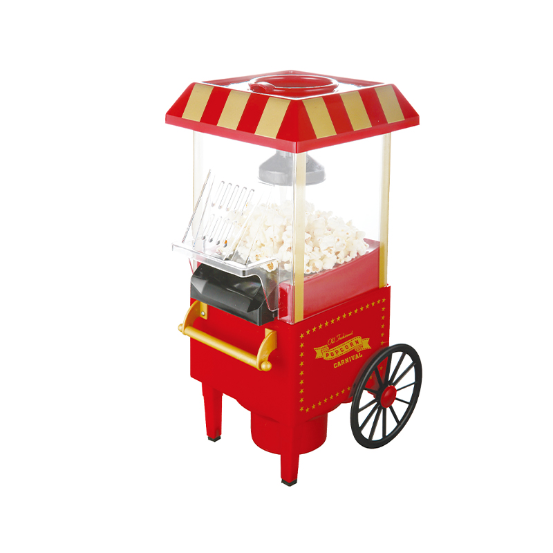 BJX-B009 Vintage Hot Air Popcorn -kone pyörillä