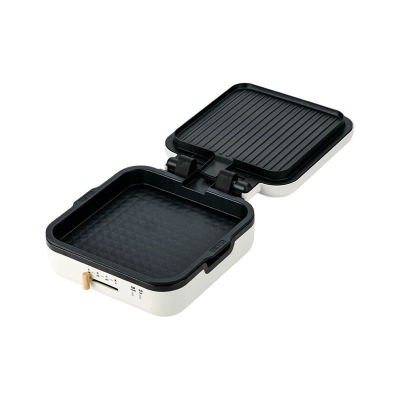 BJX-S017 24x24cm grillipannu grillillä (lämpötilan säätö + puunsyiden kahva)