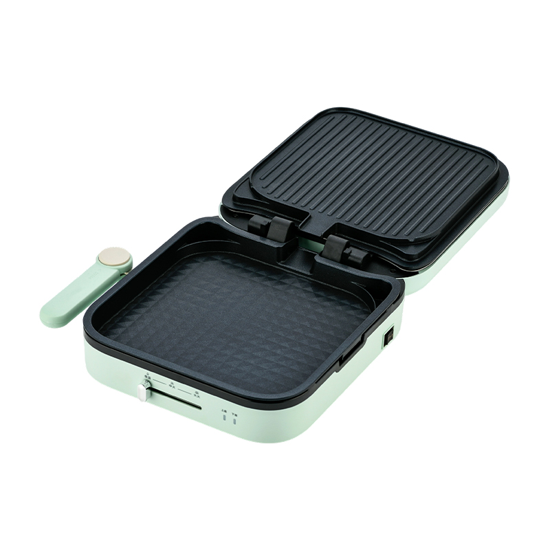 BJX-S022 28x28cm 180° avautumis- ja sulkemislämpötilan säätö irrotettava levy iso grilli